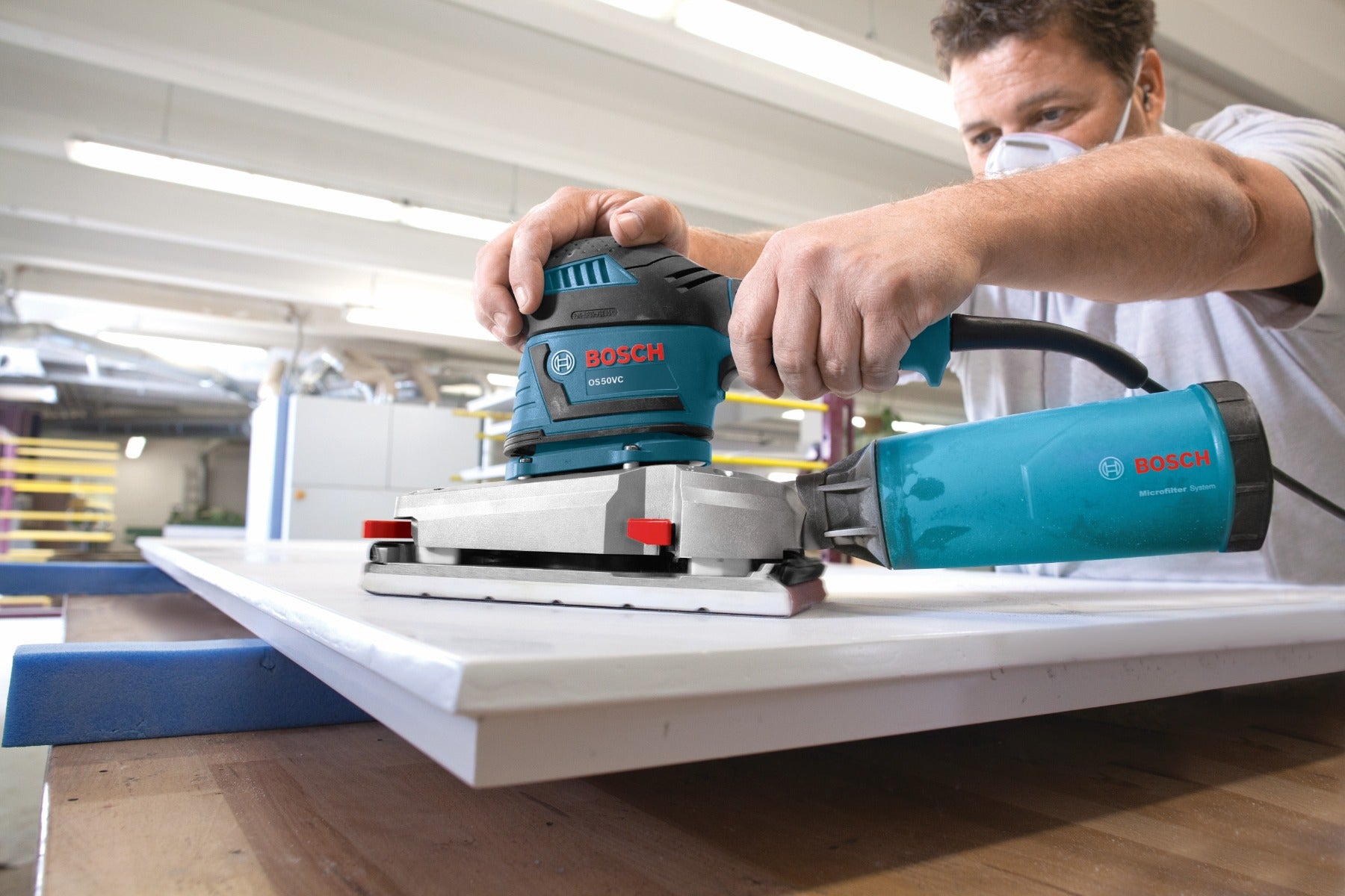 Bosch 1/2-Sht. Variable Orbital Sander, Vibration Cntrl. OS50VC