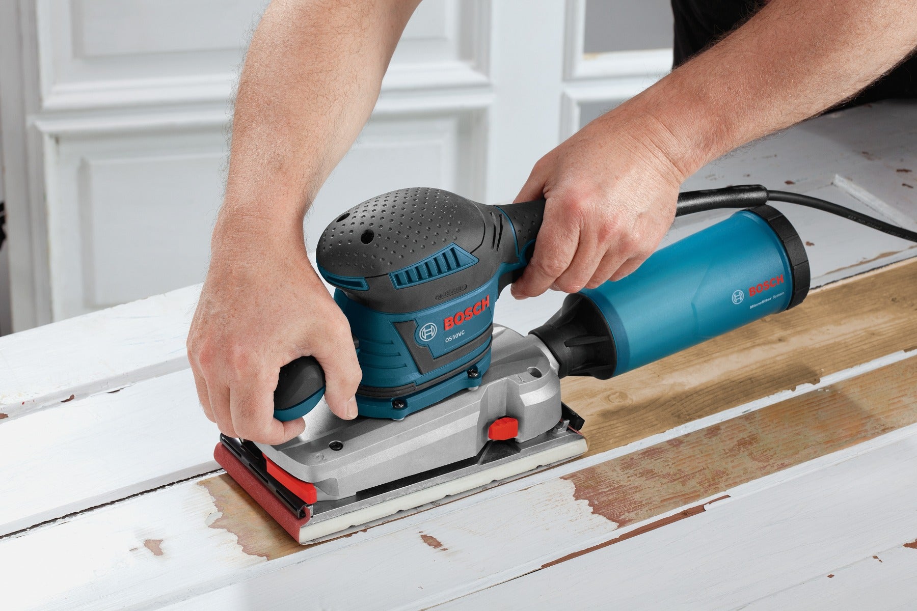Bosch 1/2-Sht. Variable Orbital Sander, Vibration Cntrl. OS50VC