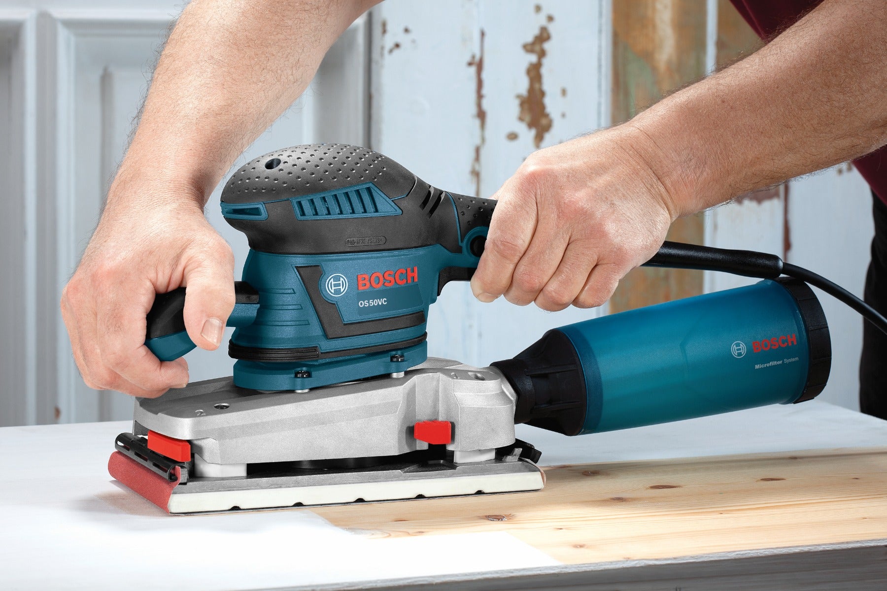 Bosch 1/2-Sht. Variable Orbital Sander, Vibration Cntrl. OS50VC