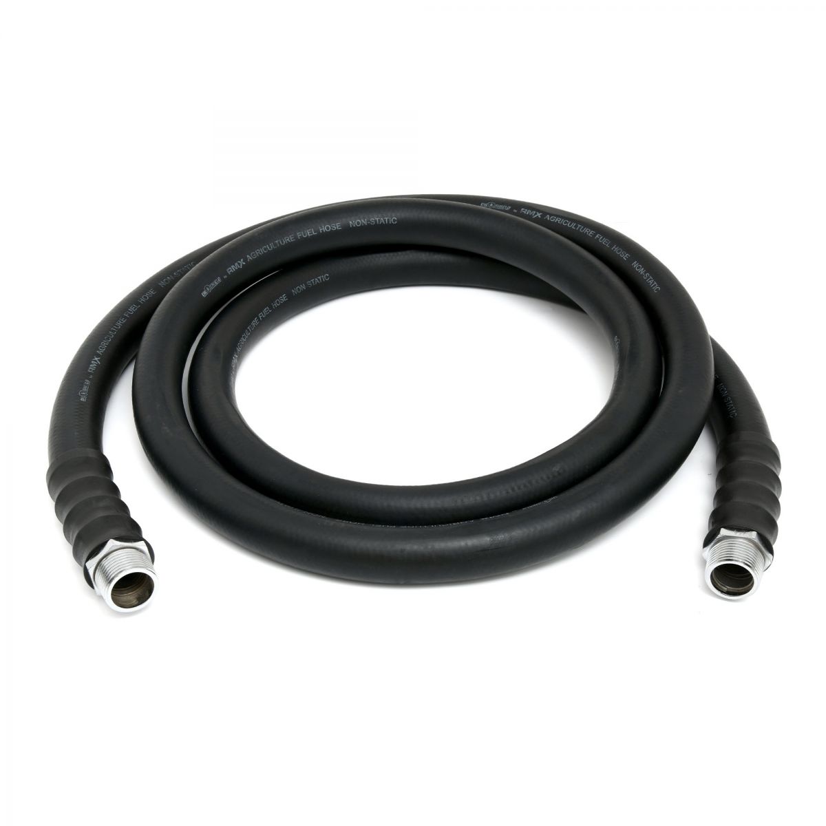 Blubird OilShield 1" X 12' Rubber Farm Fuel Transfer Hose with Static Wire, 2-Pack OSFHONE12-2PK