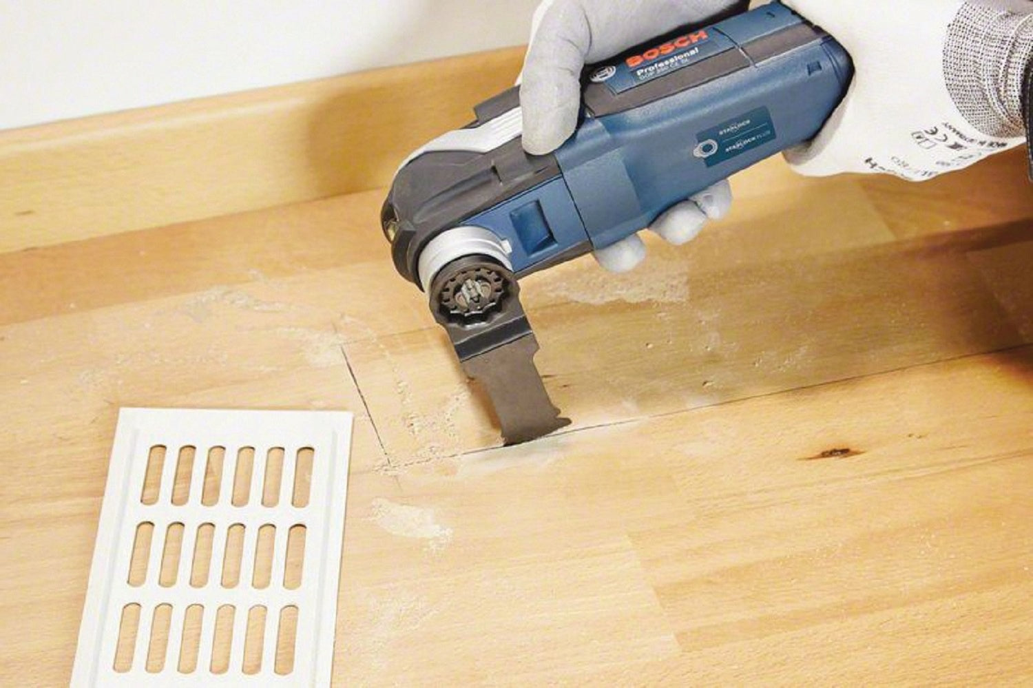 Bosch 1-1/4 in. Starlock Oscillating Multi Tool Bi-Metal Xtra-clean Plunge Cut Blade