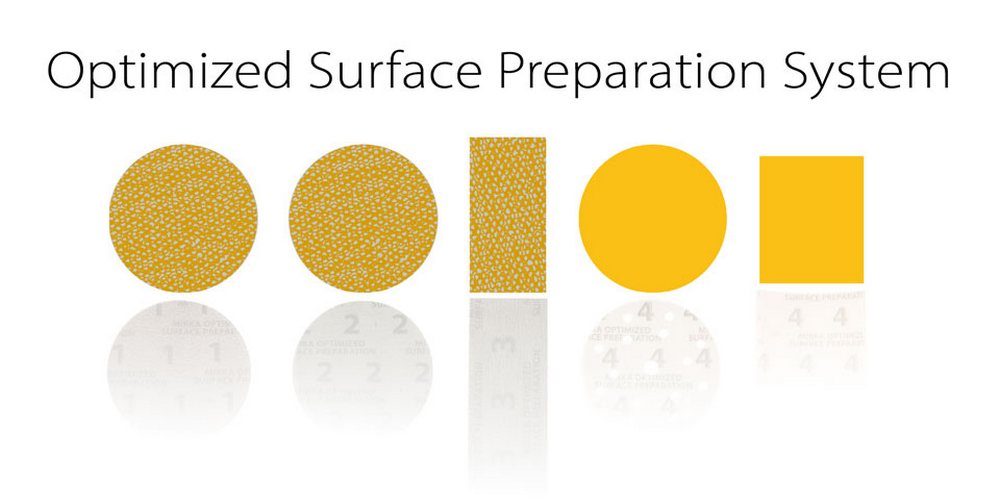 Mirka OSP 3 in. Step 2 Disc, Optimized Surface Preparation Product, Qty 50 OS-203-002