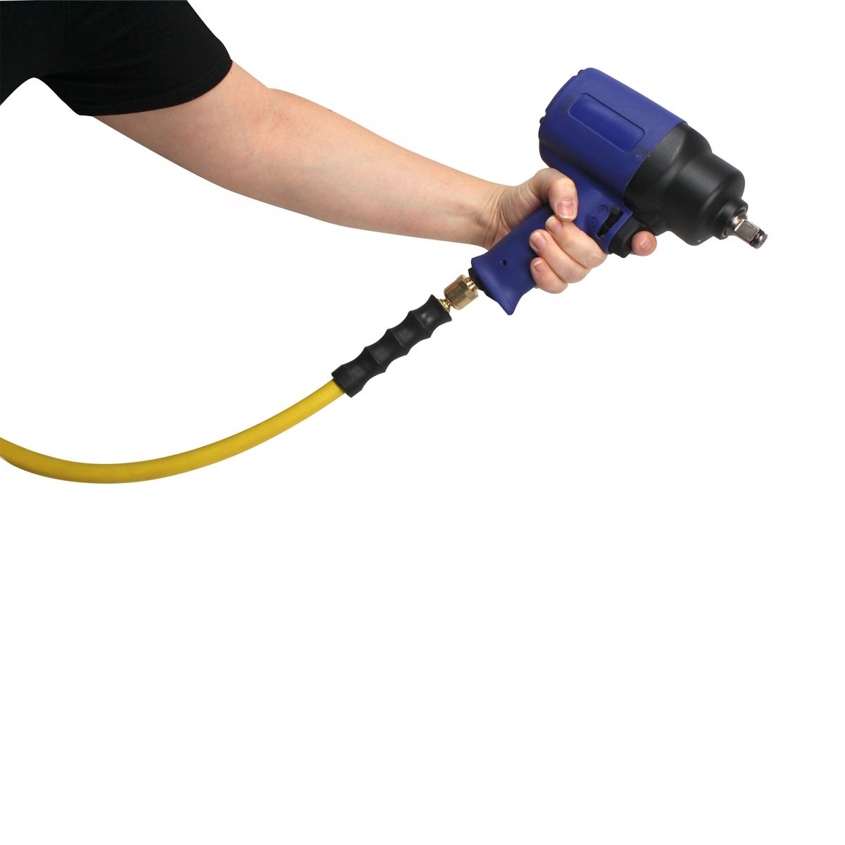 Blubird OilShield 3/8" X 5' Rubber Air Hose Assembly 3/8" Male-NPT, 2-Pack OSSR3805-2PK