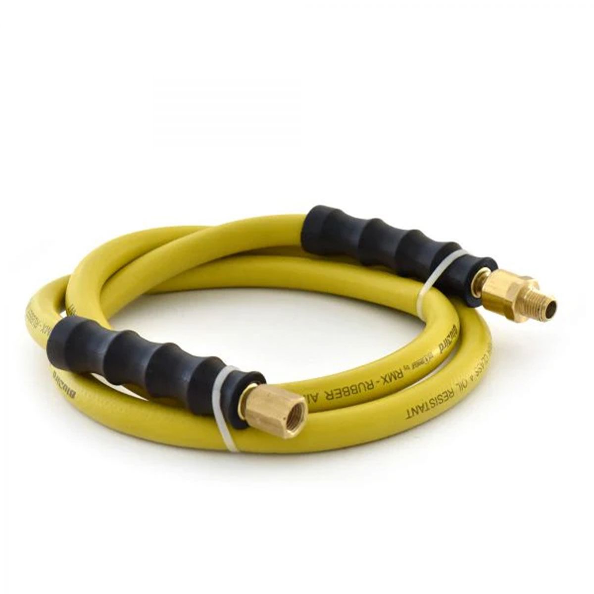 Blubird OilShield 3/8" X 5' Rubber Air Hose Assembly 3/8" Male-NPT, 2-Pack OSSR3805-2PK