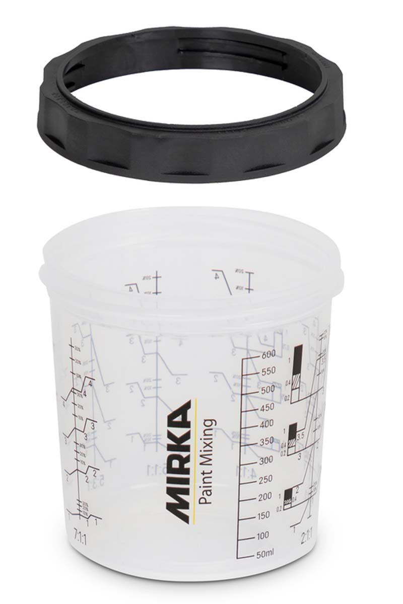 Mirka Outer Cup with Collar for PCS 850ml, 2/Pack 9190173850