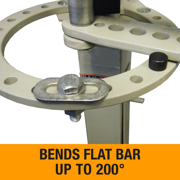 Baileigh MCB-650 circular die head bending flat bar up to 200 degrees