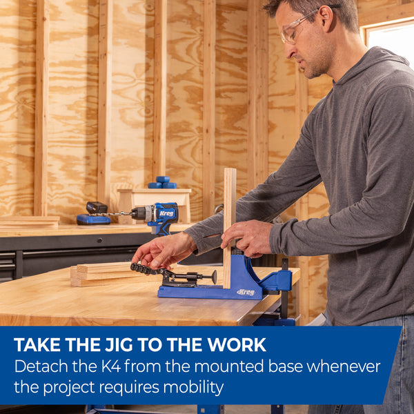 Kreg Pocket-Hole Jig K4 Workstation Base with Support Wings K4UP