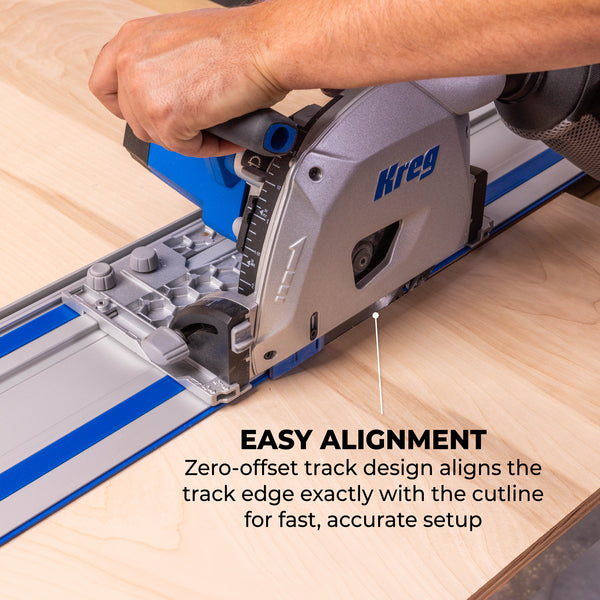Kreg Adaptive Cutting System Master Kit with Plunge-Cut Track Saw, 62 in. Track & Project Table, 12A, 120V ACSCT3000