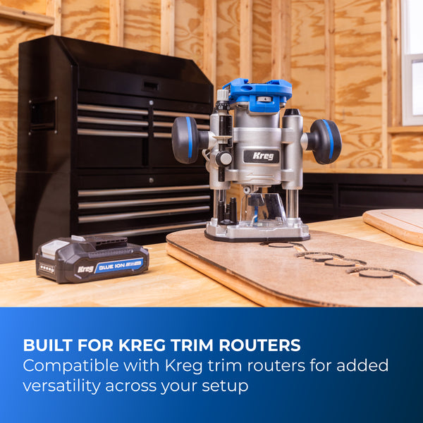Kreg Trim Router Plunge Base with Guide Bushing Adapter PRSTRPB