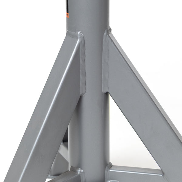 Jet JPJ-LFX-V Low Fixed Pipe Jack Stand with Steel V-Head, 2,500 lbs. Capacity, Up to 18 in. Pipe JT1-3817