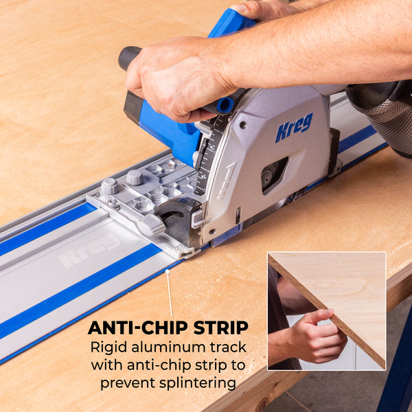 Kreg Adaptive Cutting System Master Kit with Plunge-Cut Track Saw, 62 in. Track & Project Table, 12A, 120V ACSCT3000