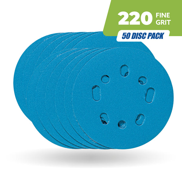Kreg 5 in. 220 Grit Hook and Loop Sanding Discs, 50-Pack K5SD50P220