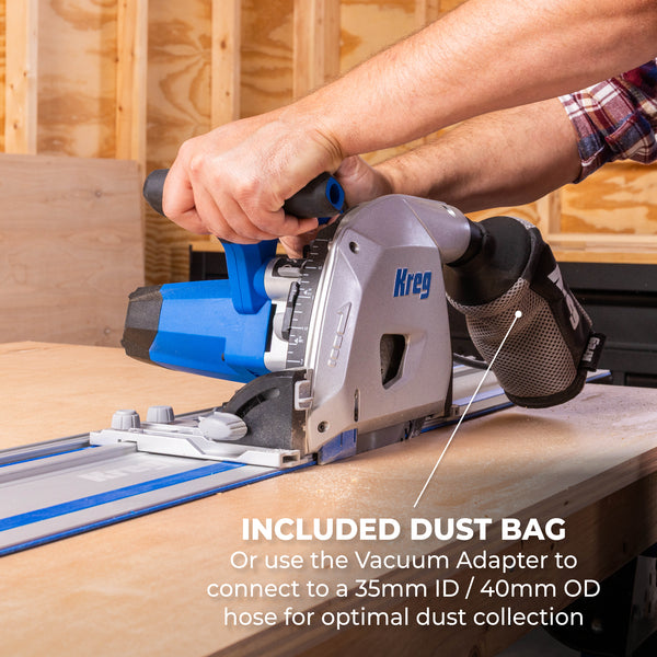 Kreg Adaptive Cutting System Master Kit with Plunge-Cut Track Saw, 62 in. Track & Project Table, 12A, 120V ACSCT3000