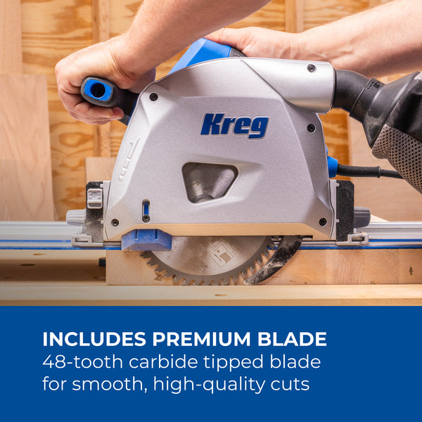 Kreg Adaptive Cutting System Master Kit with Plunge-Cut Track Saw, 62 in. Track & Project Table, 12A, 120V ACSCT3000