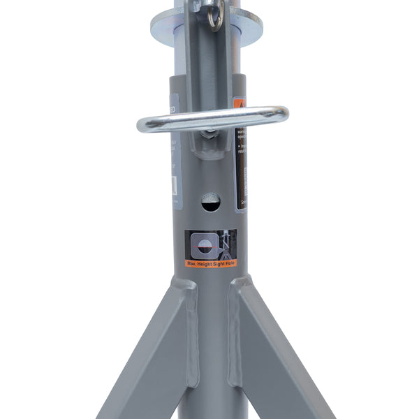 Jet JPJ-LFX-V Low Fixed Pipe Jack Stand with Steel V-Head, 2,500 lbs. Capacity, Up to 18 in. Pipe JT1-3817