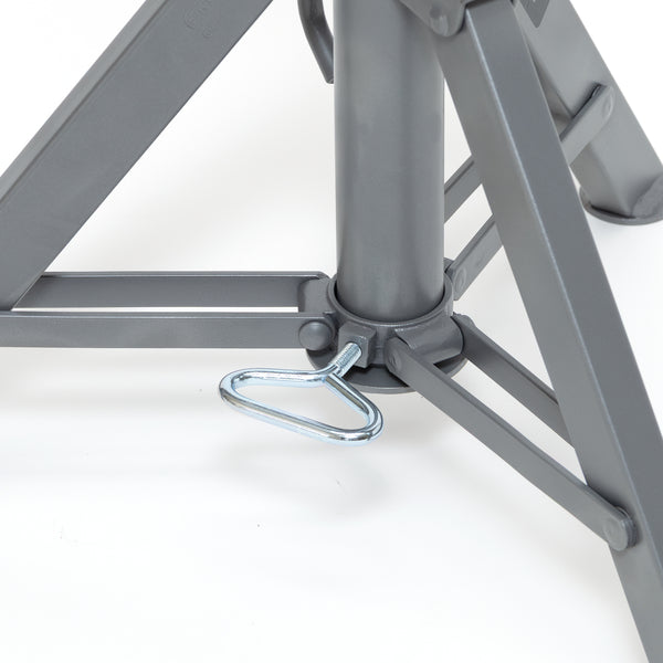 Jet JPJ-LFD-V Low Folding Pipe Jack Stand with Steel V-Head, 2,500 lbs. Capacity, Up to 18 in. Pipe JT1-3816