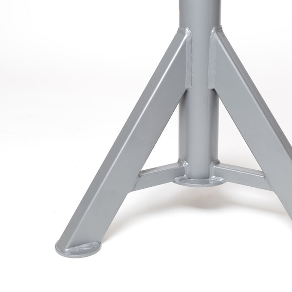 Jet JPJ-LFX-V Low Fixed Pipe Jack Stand with Steel V-Head, 2,500 lbs. Capacity, Up to 18 in. Pipe JT1-3817