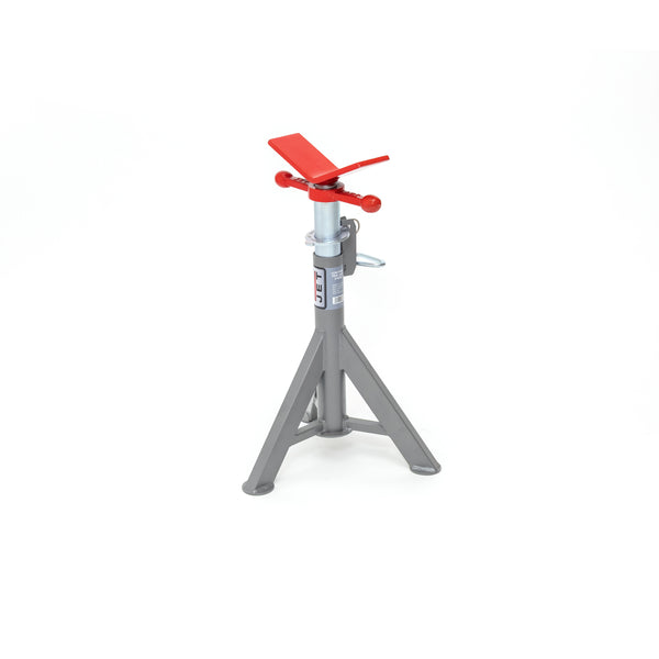Jet JPJ-LFX-V Low Fixed Pipe Jack Stand with Steel V-Head, 2,500 lbs. Capacity, Up to 18 in. Pipe JT1-3817