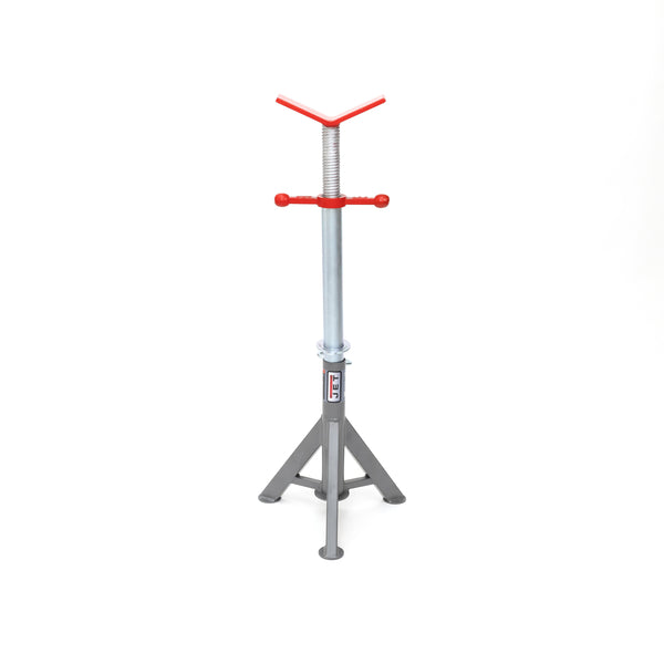 Jet JPJ-LFX-V Low Fixed Pipe Jack Stand with Steel V-Head, 2,500 lbs. Capacity, Up to 18 in. Pipe JT1-3817