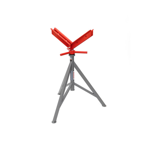 Jet JPJ-BFX-V Big V Fixed Pipe Jack Stand with Steel V-Head, 5,000 lbs. Capacity, Up to 36 in. Pipe JT1-3807