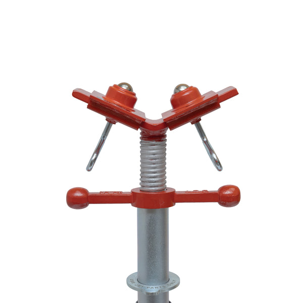 Jet JPJ-BTP steel ball transfer pair for V-head pipe jacks on a threaded stand, 1,000 lb capacity