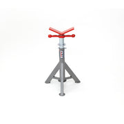 Jet JPJ-LFX-V Low Fixed Pipe Jack Stand with Steel V-Head, 2,500 lbs. Capacity, Up to 18 in. Pipe JT1-3817