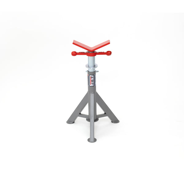 Jet JPJ-LFX-V Low Fixed Pipe Jack Stand with Steel V-Head, 2,500 lbs. Capacity, Up to 18 in. Pipe JT1-3817