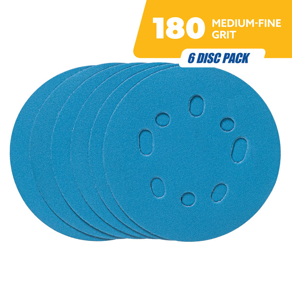 Kreg 5 in. 180 Grit Hook and Loop Sanding Discs, 6-Pack K5SD180