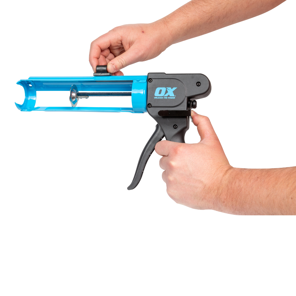 Ox Tools Pro 10 Oz Rodless Caulk Gun | 7:1 Thrust Ratio OX-P044910