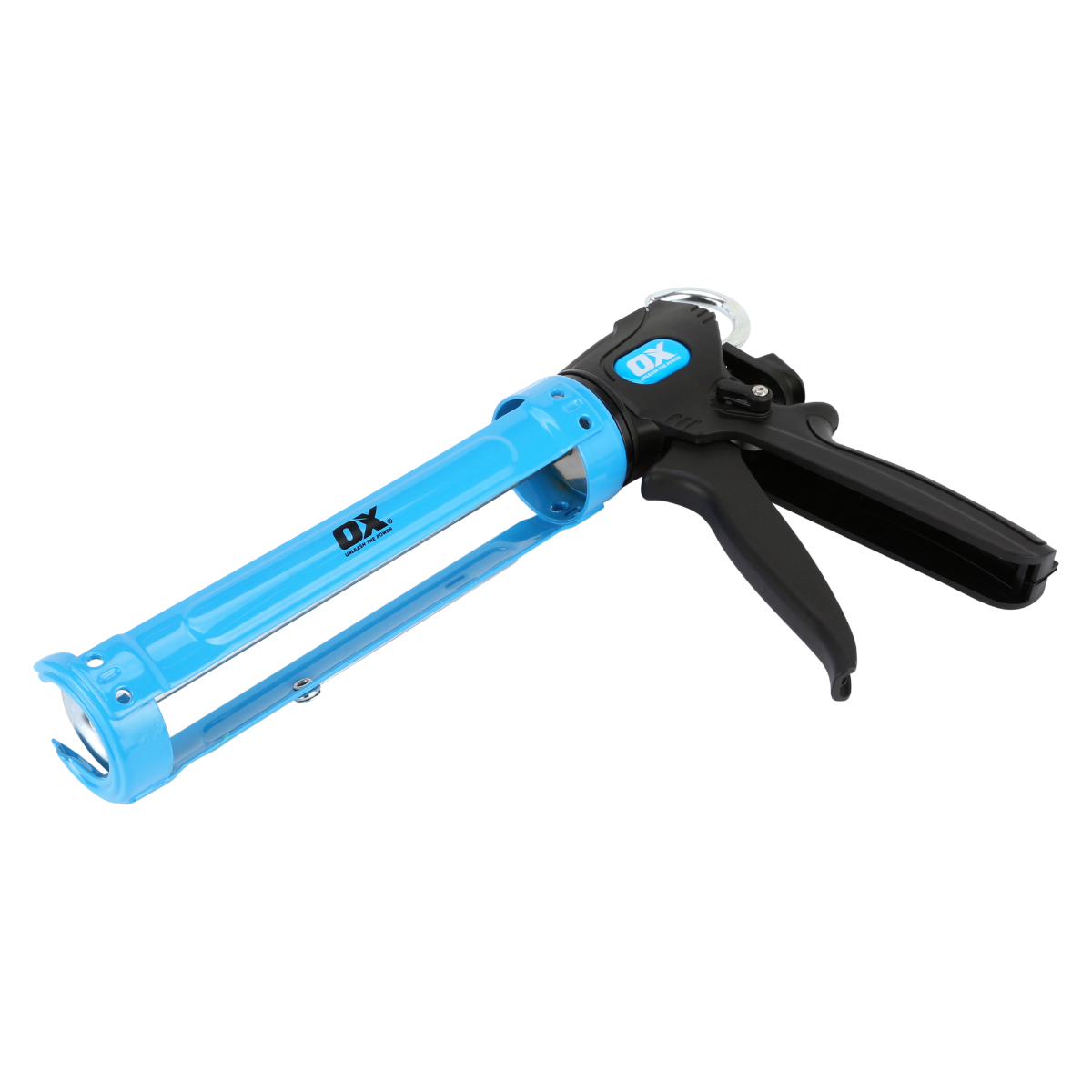 Ox Tools Pro 10 Oz Dual Thrust Caulk Gun | 12:1 & 24:1 Thrust Ratio OX-P045430