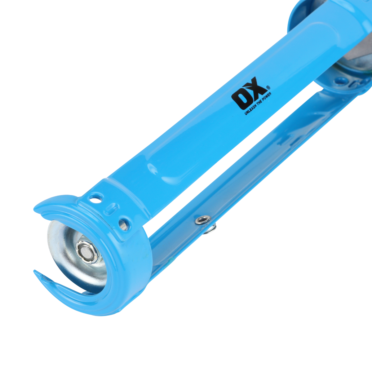 Ox Tools Pro 10 Oz Dual Thrust Caulk Gun | 12:1 & 24:1 Thrust Ratio OX-P045430