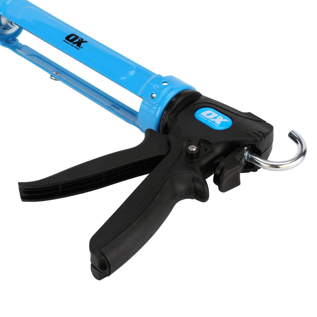 Ox Tools Pro 10 Oz Dual Thrust Caulk Gun | 12:1 & 24:1 Thrust Ratio OX-P045430