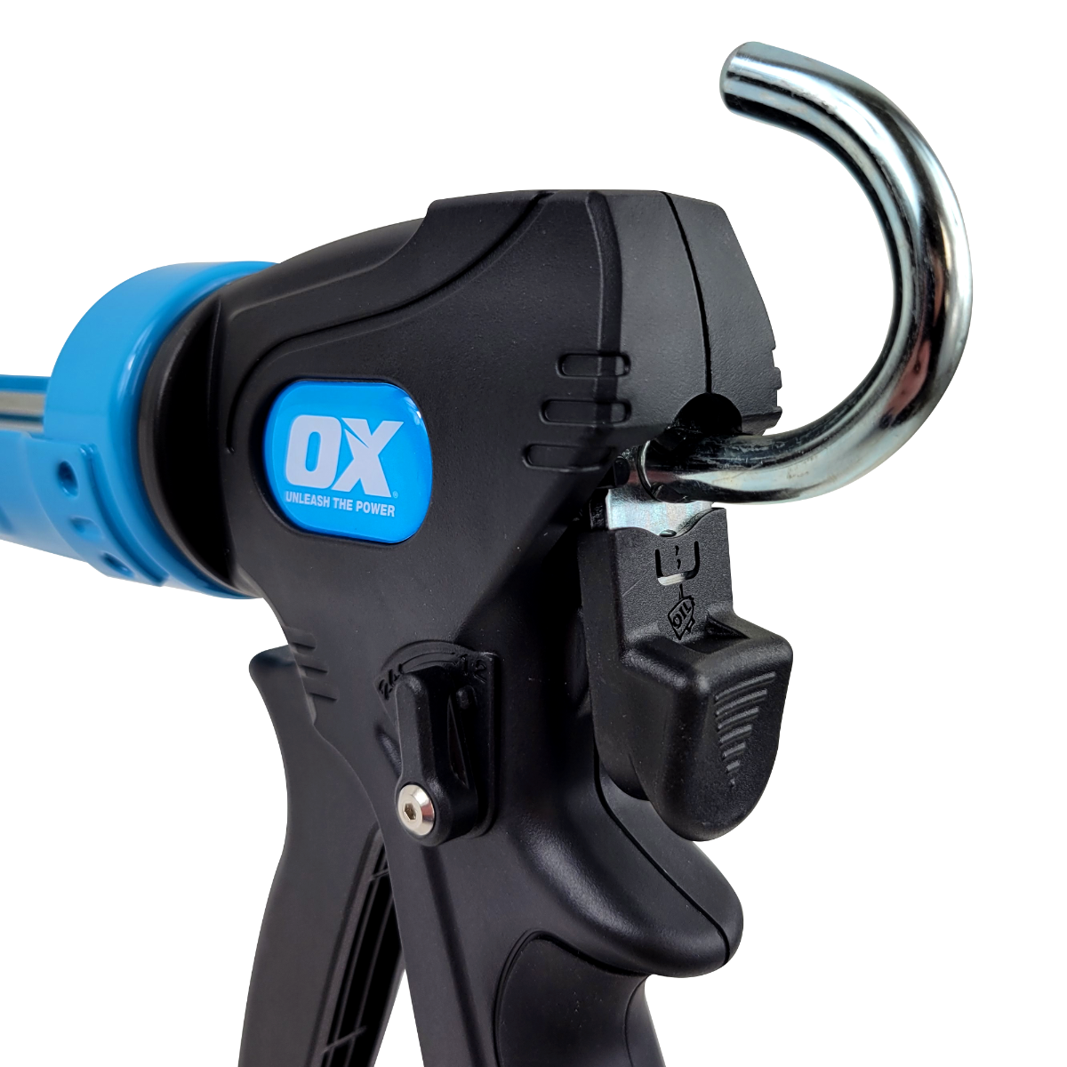 Ox Tools Pro 10 Oz Dual Thrust Caulk Gun | 12:1 & 24:1 Thrust Ratio OX-P045430