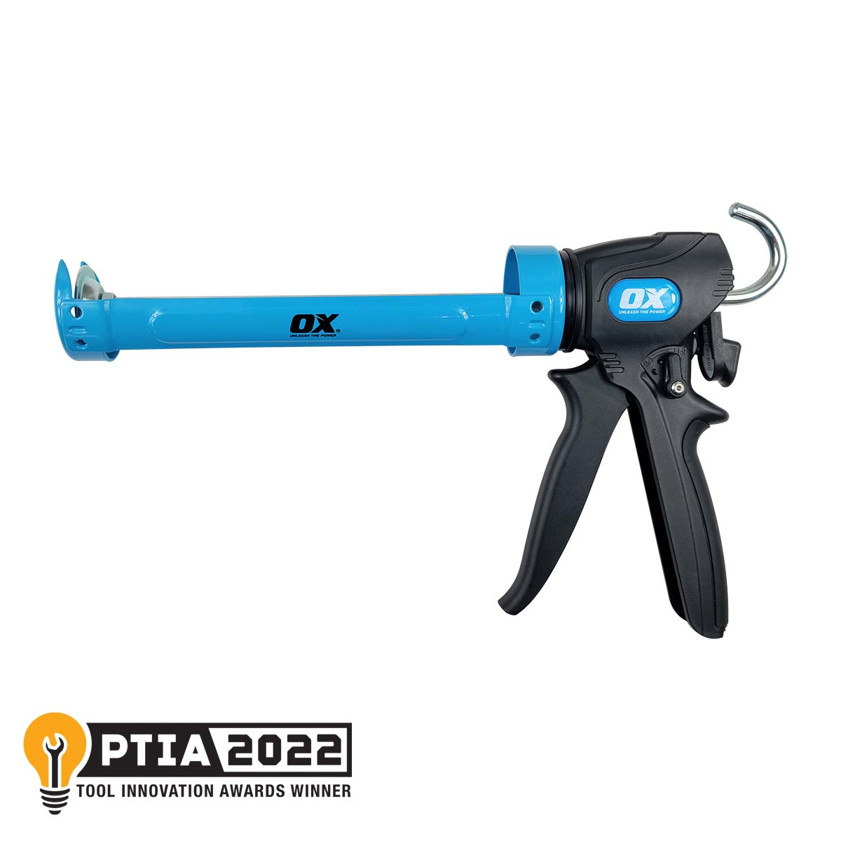 Ox Tools Pro 10 Oz Dual Thrust Caulk Gun | 12:1 & 24:1 Thrust Ratio OX-P045430