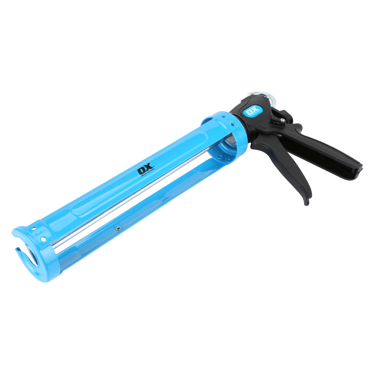 Ox Tools Pro 29 Oz Dual Thrust Caulk Gun | 12:1 & 24:1 Thrust Ratio OX-P045486