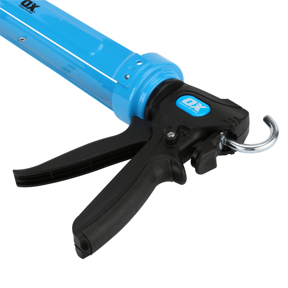 Ox Tools Pro 29 Oz Dual Thrust Caulk Gun | 12:1 & 24:1 Thrust Ratio OX-P045486