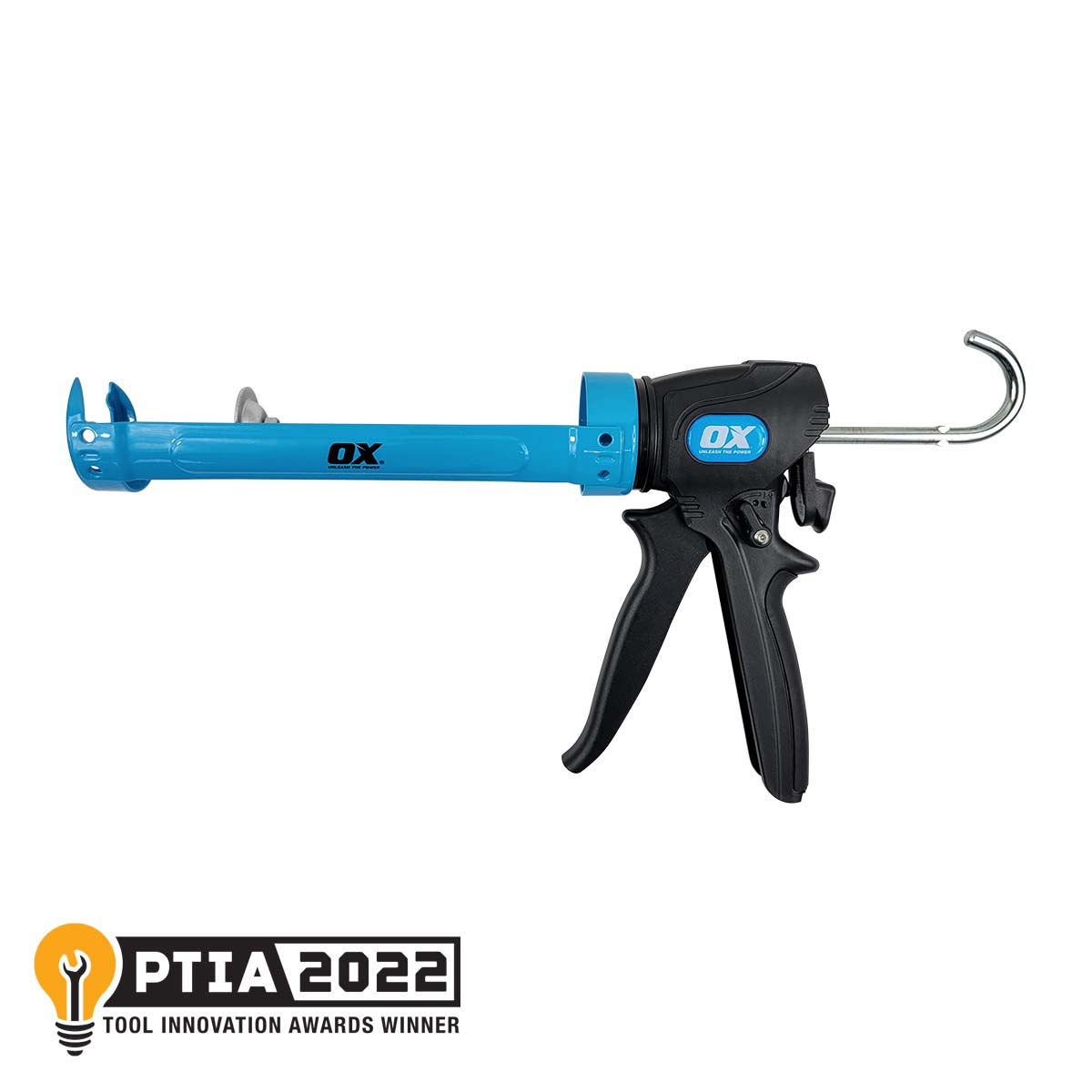 Ox Tools Pro 29 Oz Dual Thrust Caulk Gun | 12:1 & 24:1 Thrust Ratio OX-P045486