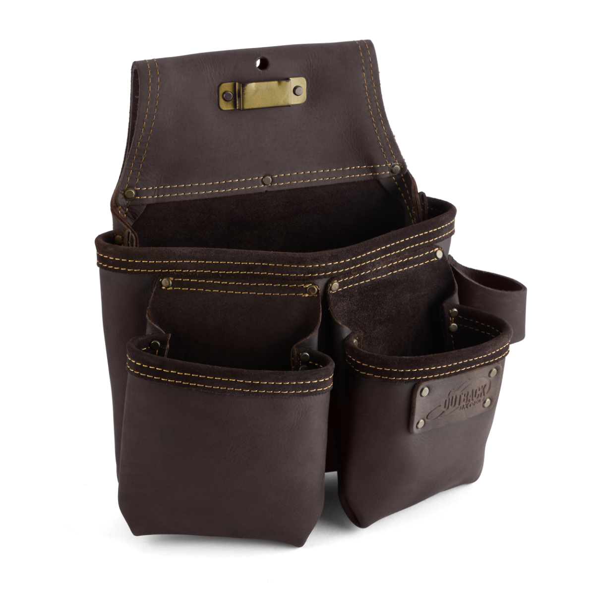 Ox Tools Pro Framer's Tool 3-Pocket Bag | Oil Tanned Leather OX-P263203