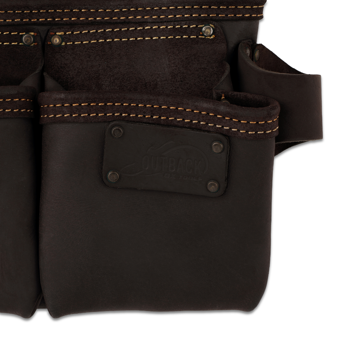 Ox Tools Pro Framer's Tool 3-Pocket Bag | Oil Tanned Leather OX-P263203