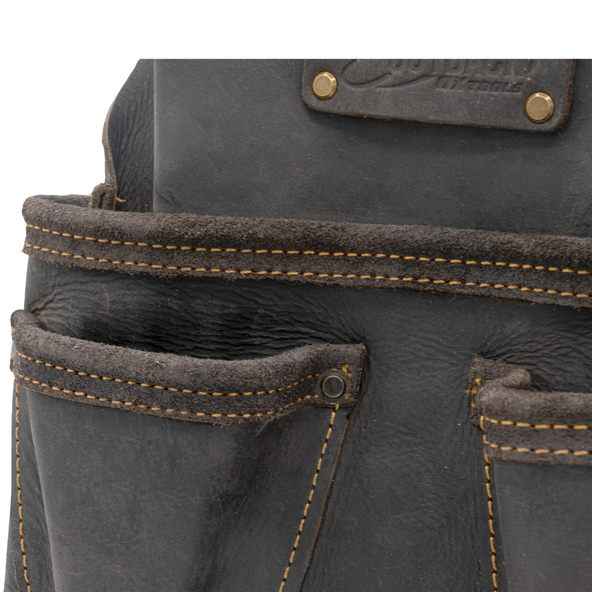 Ox Tools Pro 4-Pocket Roofer's Pouch | Oil Tanned Leather OX-P263204
