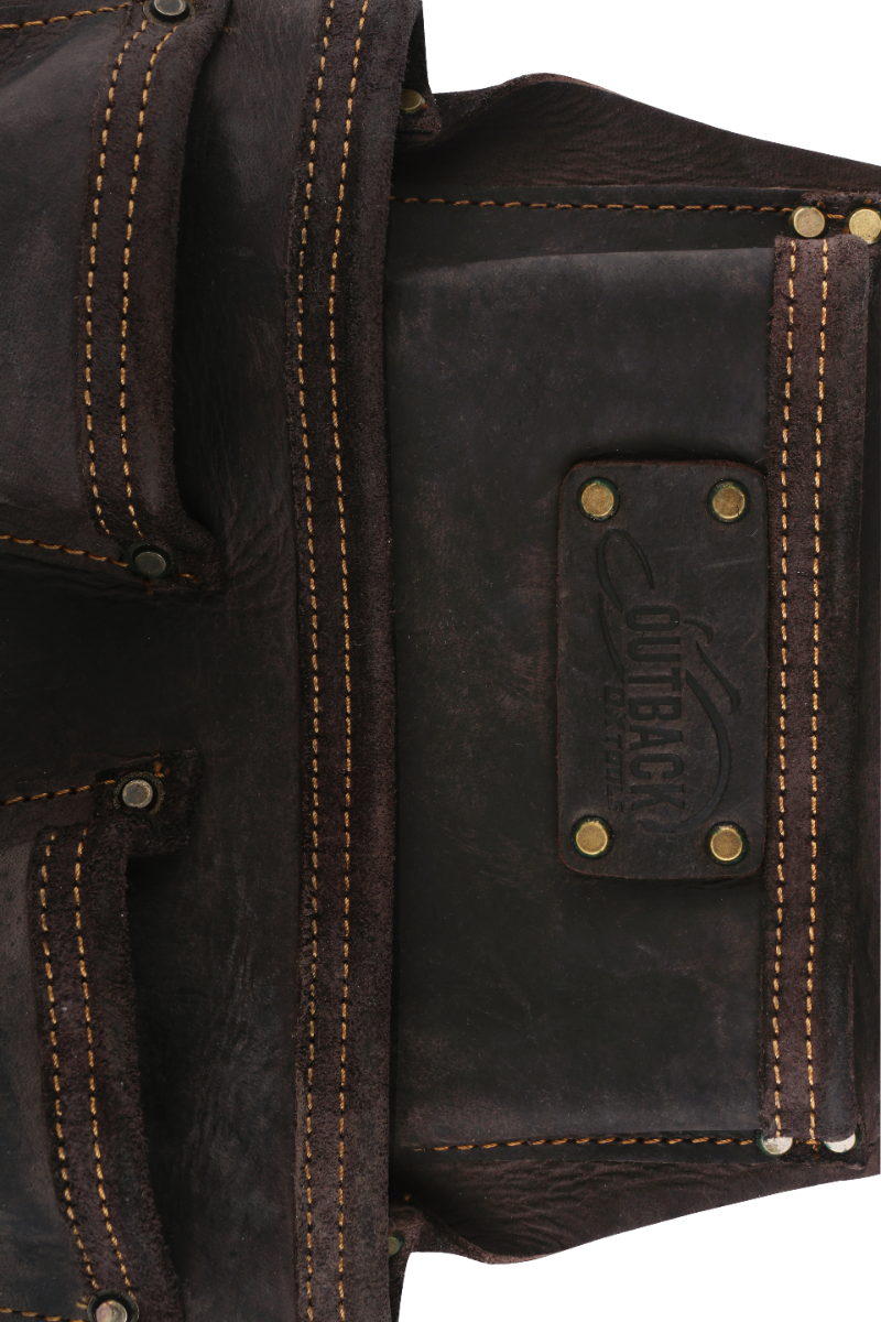 Ox Tools Pro 4-Pocket Roofer's Pouch | Oil Tanned Leather OX-P263204