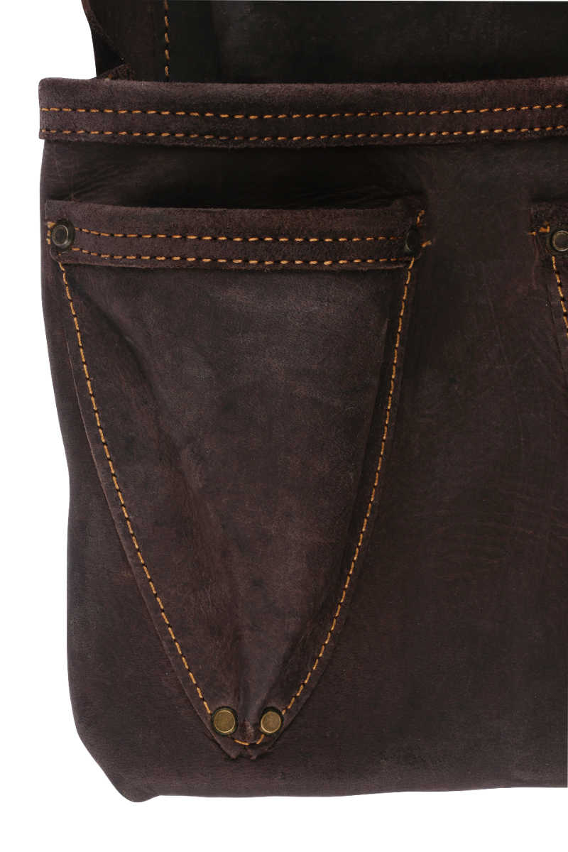 Ox Tools Pro 4-Pocket Roofer's Pouch | Oil Tanned Leather OX-P263204