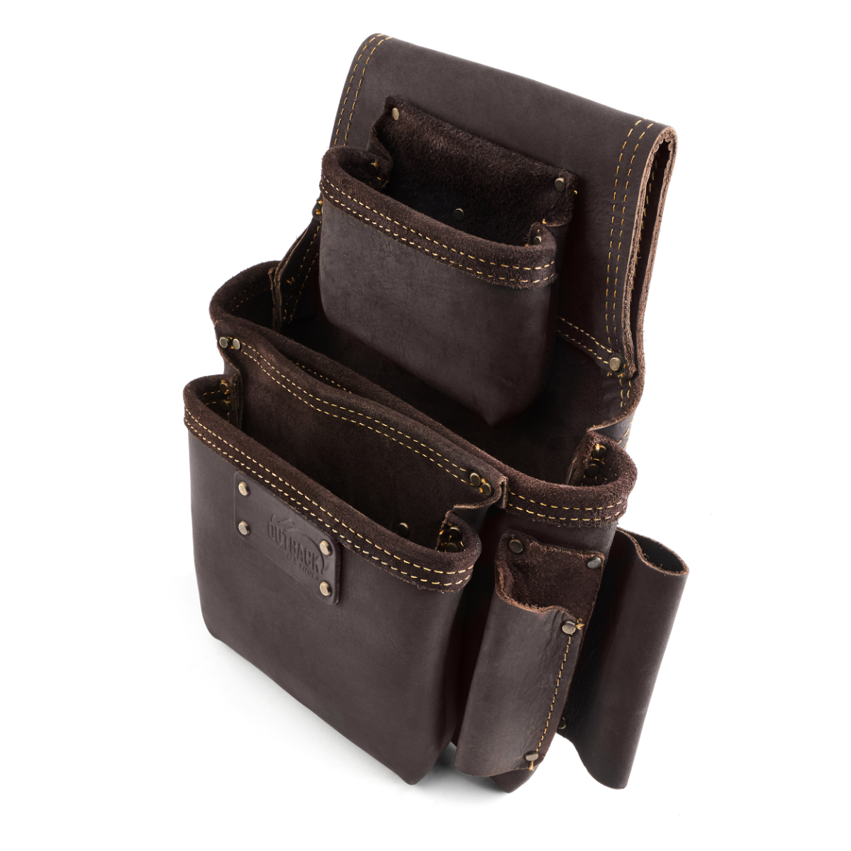 Ox Tools Pro 3-Pocket Fastener Bag | Oil Tanned Leather OX-P263503