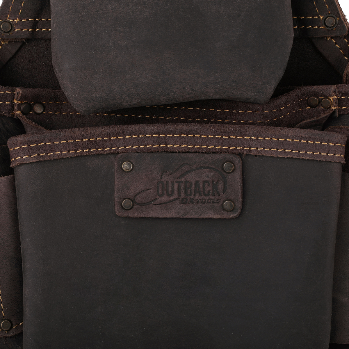 Ox Tools Pro 3-Pocket Fastener Bag | Oil Tanned Leather OX-P263503