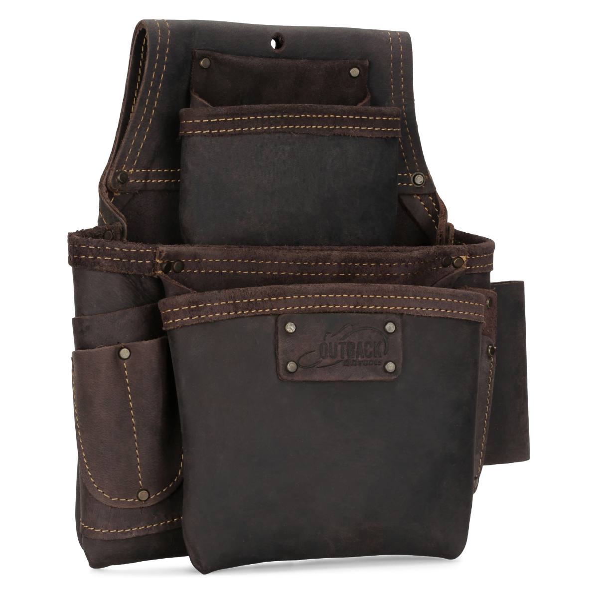 Ox Tools Pro 3-Pocket Fastener Bag | Oil Tanned Leather OX-P263503