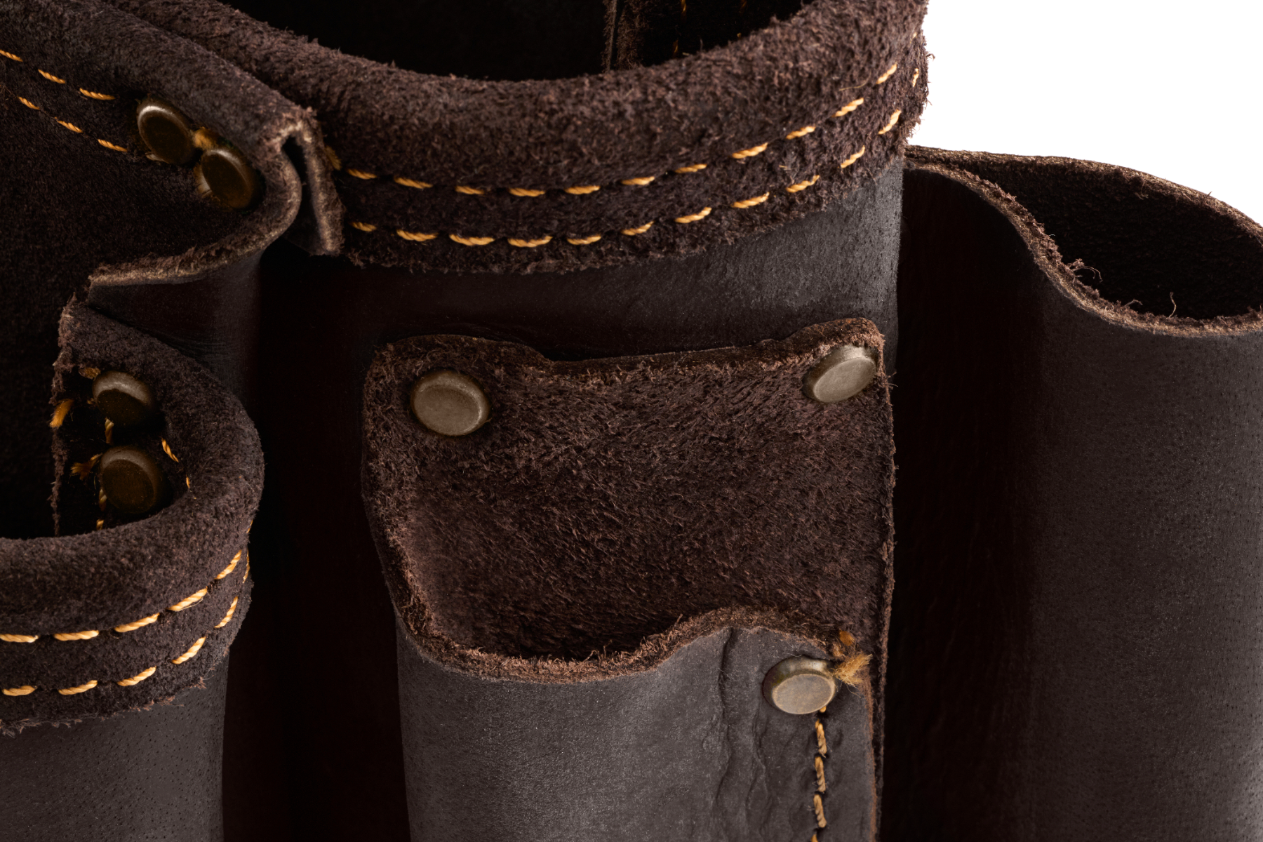 Ox Tools Pro Fastener Pouch with Left Handed Hammer Holder | Oil Tanned Leather OX-P263503LH