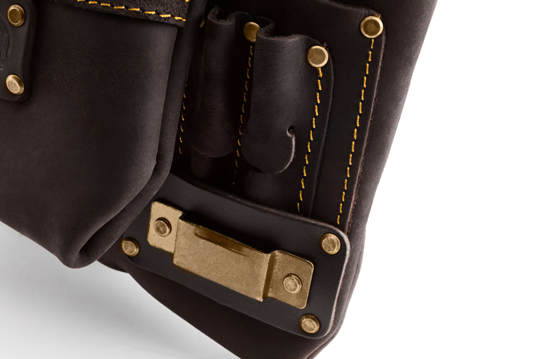 Ox Tools Pro 10-Pocket Tool/Fastener Pouch | Oil Tanned Leather OX-P263701