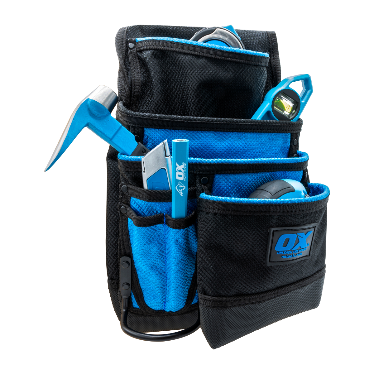 Ox Tools Pro 7 Pocket Pouch with Hammer Holder | Dynamic Nylon OX-P266202