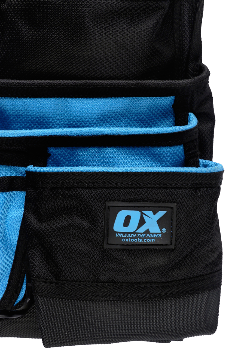 Ox Tools Pro 7 Pocket Pouch with Hammer Holder | Dynamic Nylon OX-P266202