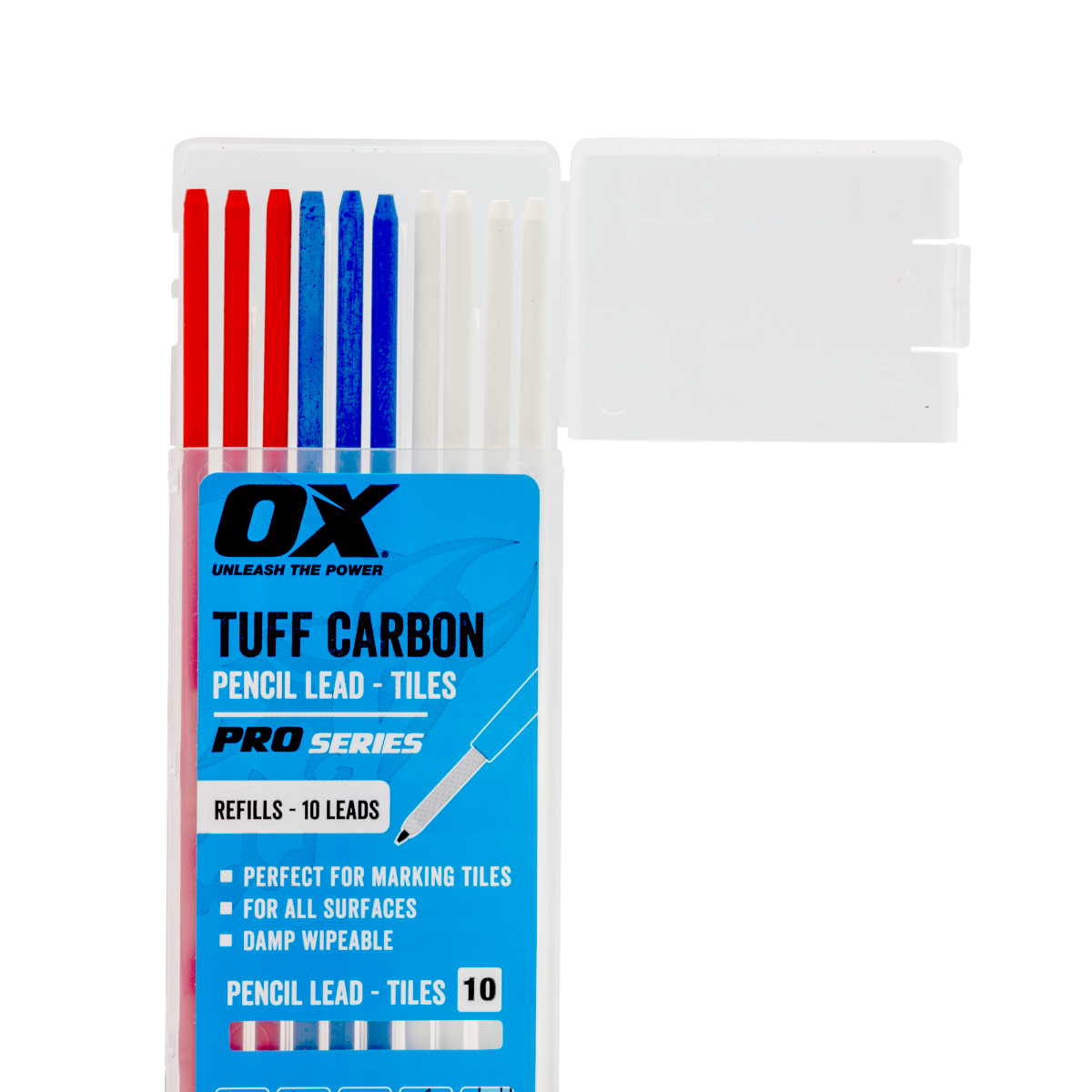 Ox Tools Pro Tuff Carbon Pencil Leads - Tile Lead | 10-Pack OX-P503204